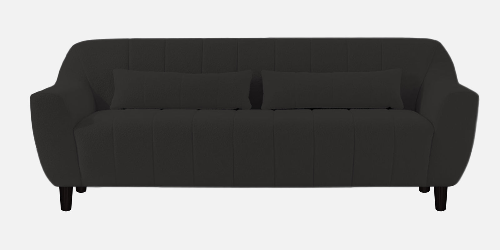 Nesco Boucle Fabric 3 Seater Sofa In Cloud Grey Colour - Febonic Living