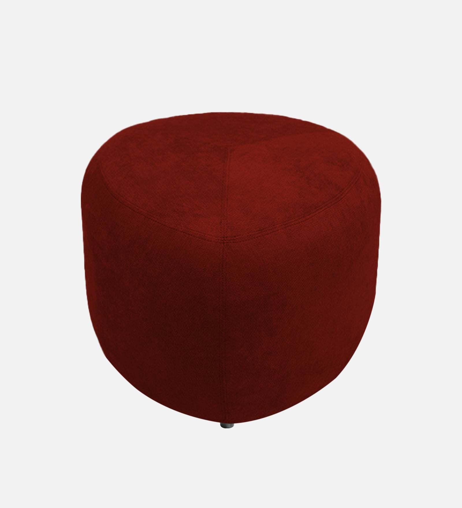 Keori Fabric Pouffe In Blood Maroon Colour - Febonic Living