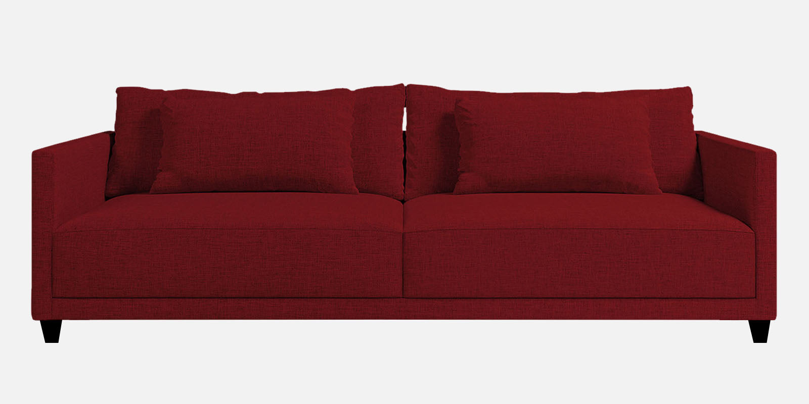 Kera Fabric 3 Seater Sofa in Blood Maroon Colour