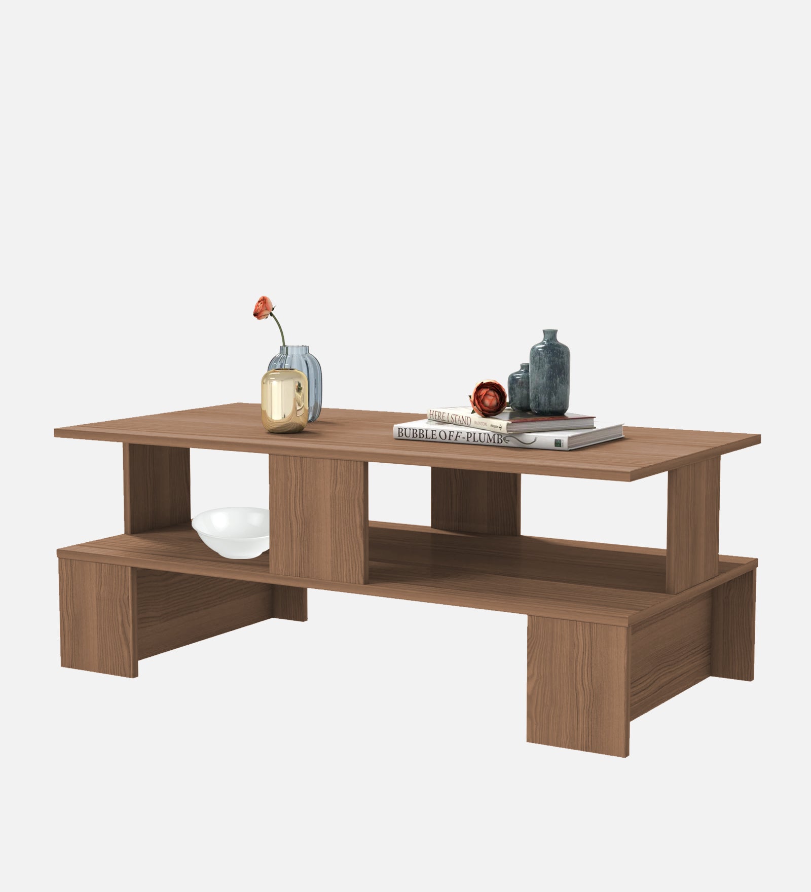 Ares Coffee Table In Oral Walnut Finish - Febonic Living