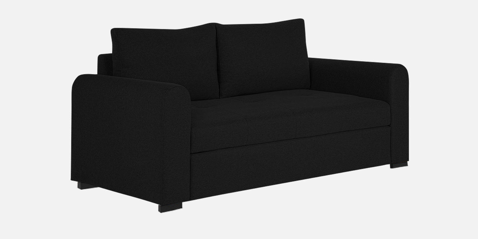 Sigma Fabric 2 Seater Sofa In Zed Black Colour - Febonic Living