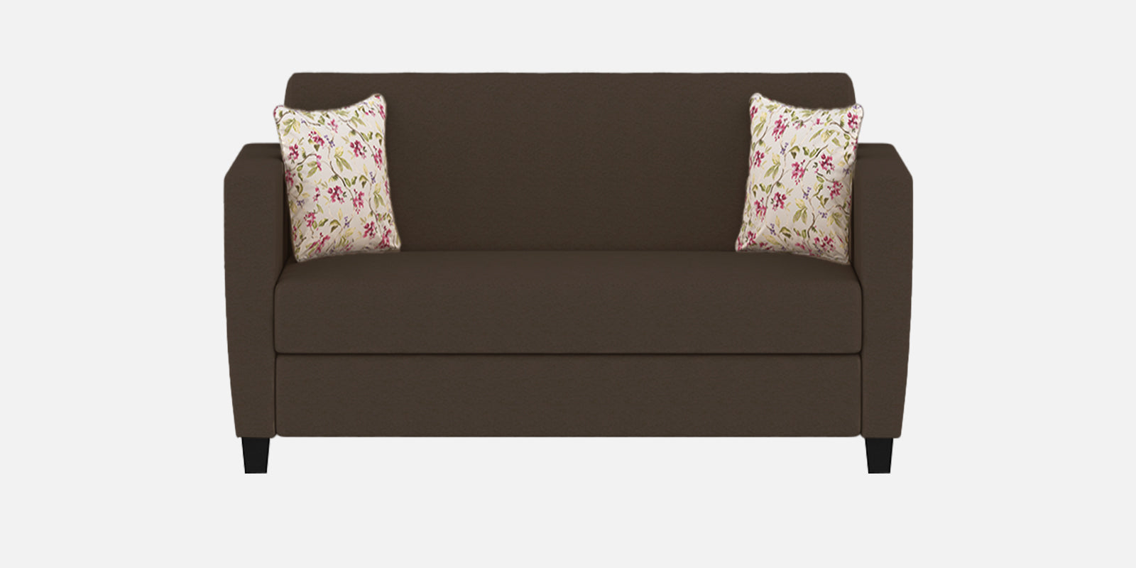 Gozi Fabric 2 Seater Sofa In Coffee Brown Colour - Febonic Living