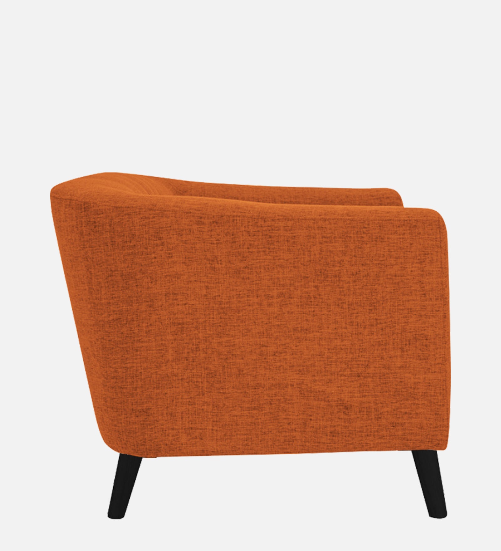 Casper Fabric 1 Seater Sofa In Vivid Orange Colour - Febonic Living