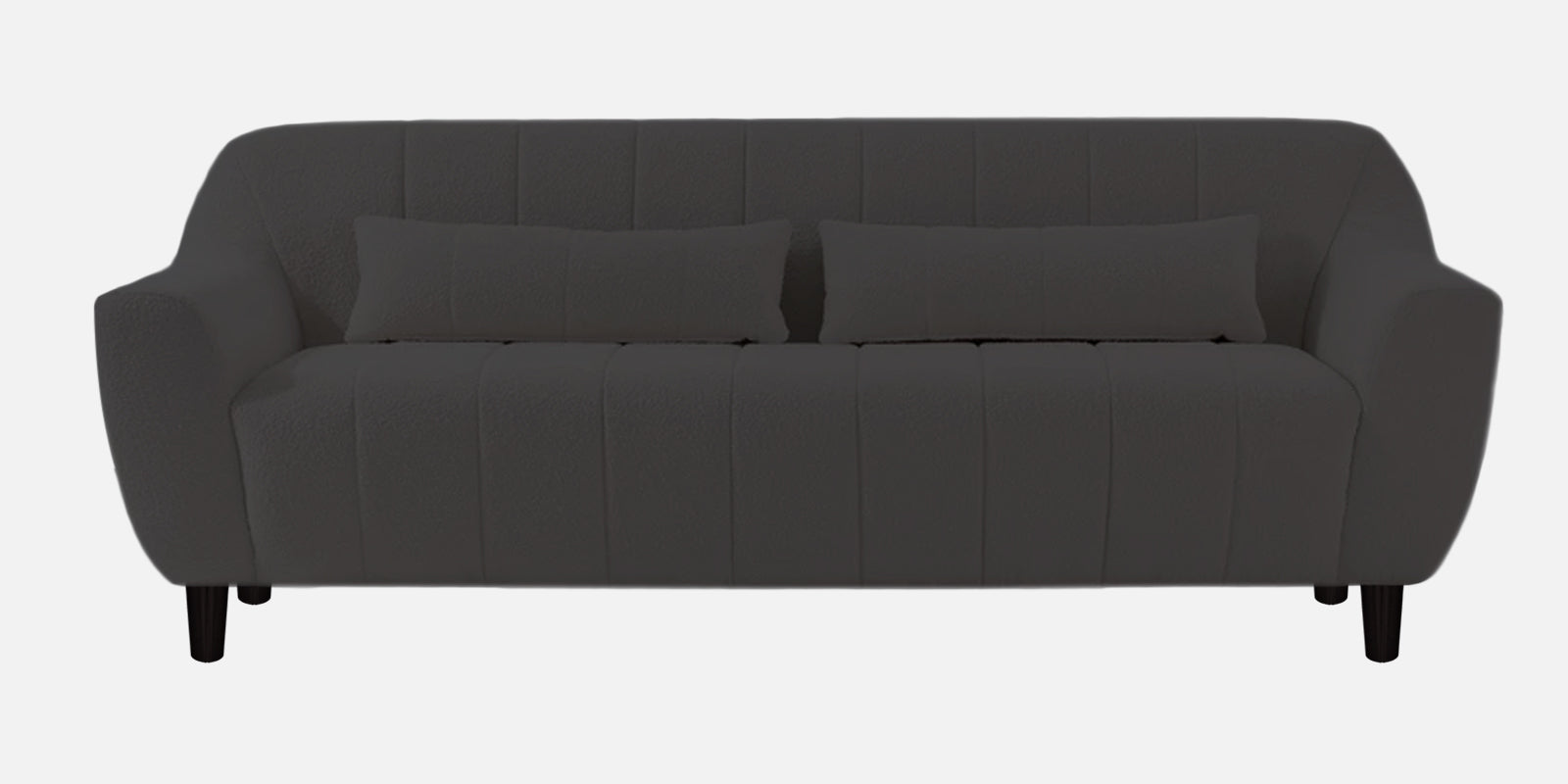 Nesco Boucle Fabric 3 Seater Sofa in Avio Grey Colour