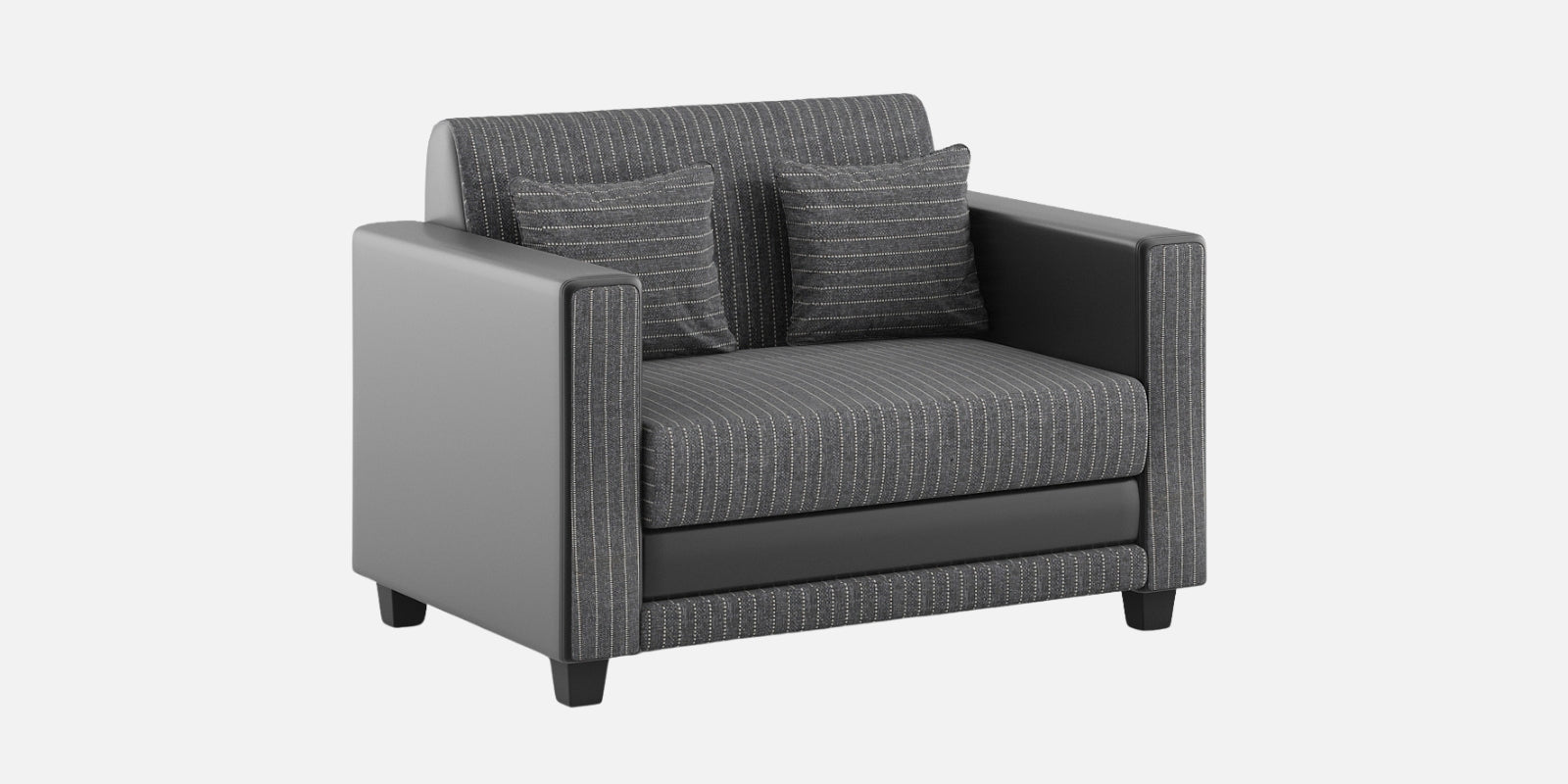 Juno Fabric 2 Seater Sofa In Lama Black Colour - Febonic Living