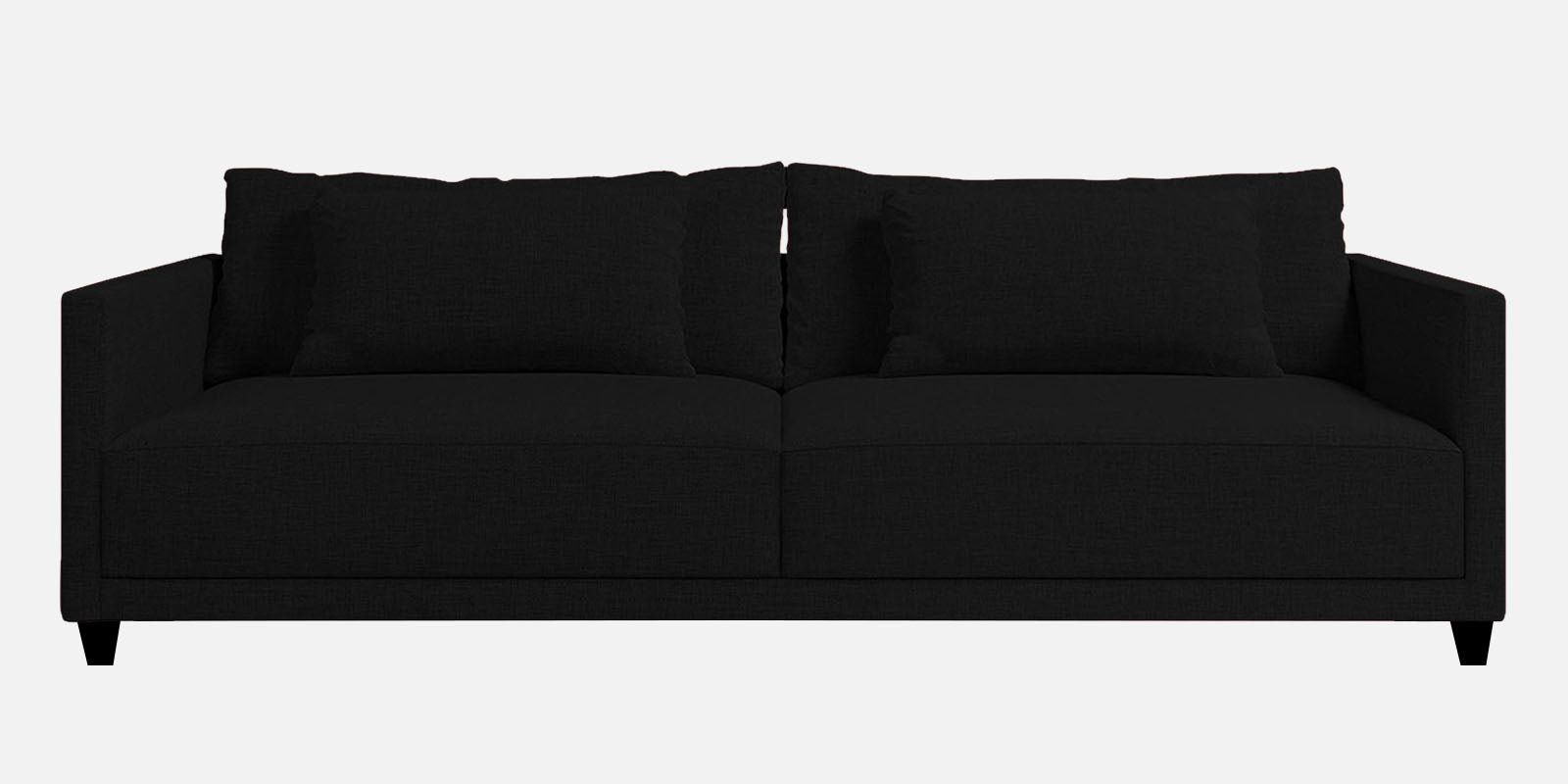 Kera Fabric 3 Seater Sofa in Zed Black Colour