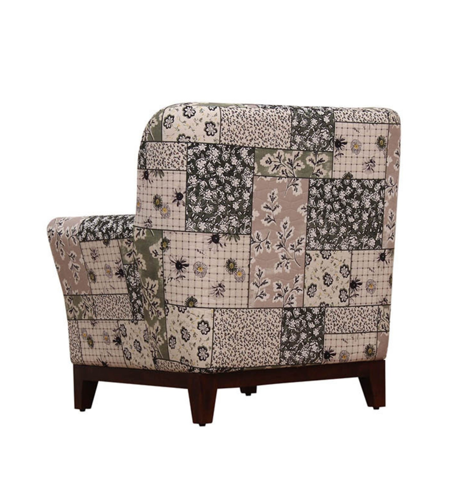 Bolton Floral Print Fabric Arm Chair in Multi Colour - Febonic Living
