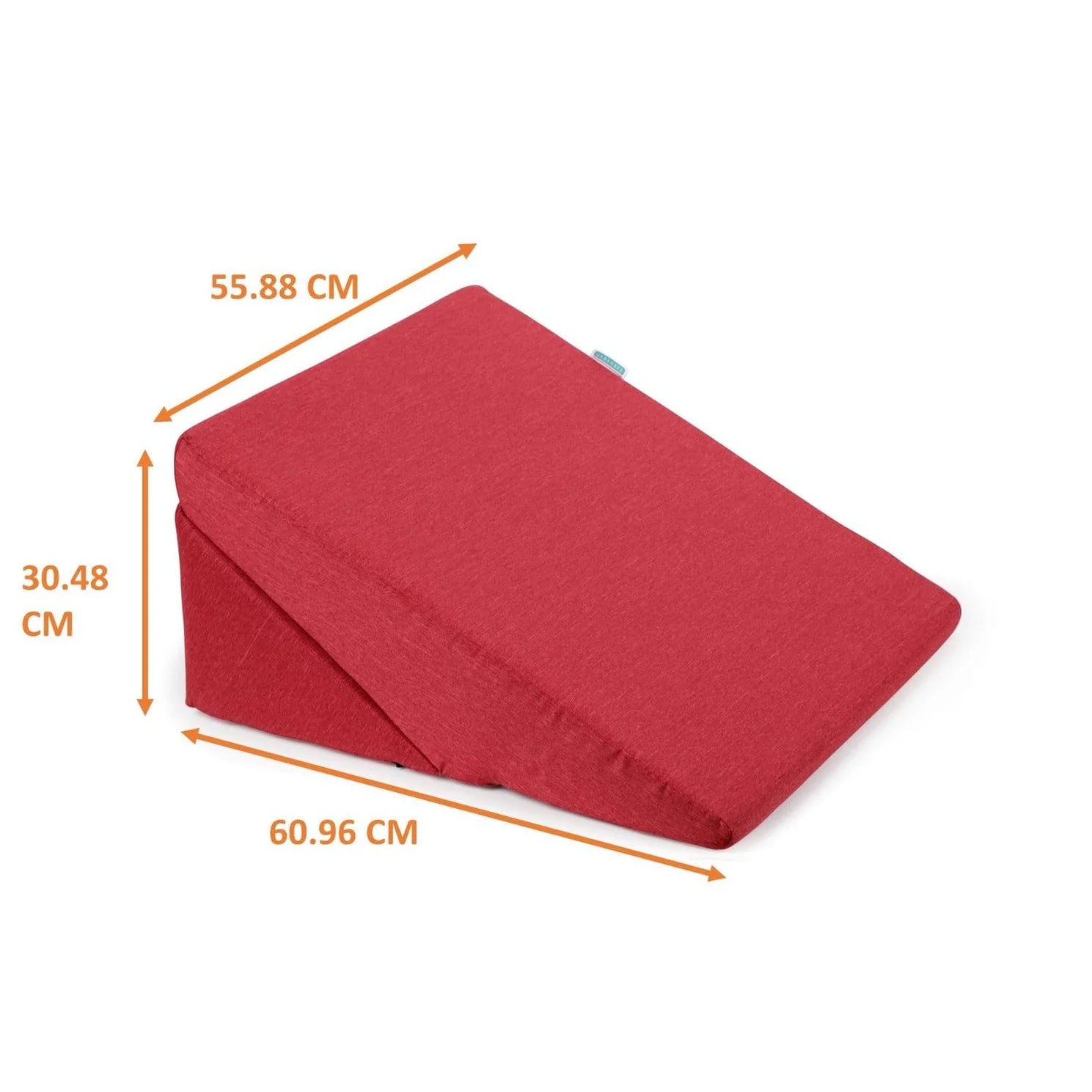 Cedar Fabric Wegde Pillows in Ruby Red Colour - Febonic Living