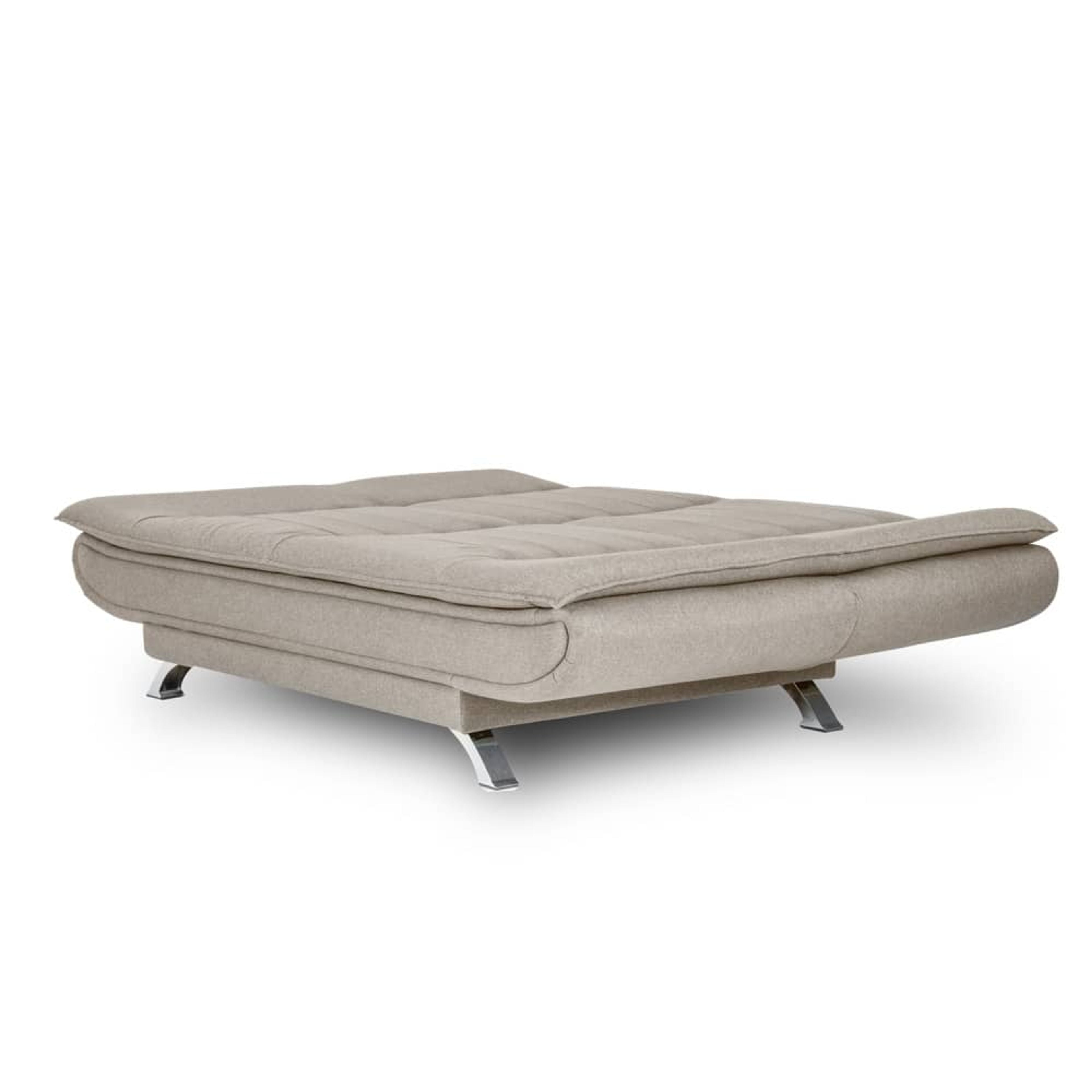 Amoeba Fabric Convertible Sofa Cum Bed In Ash Grey Colour - Febonic Living