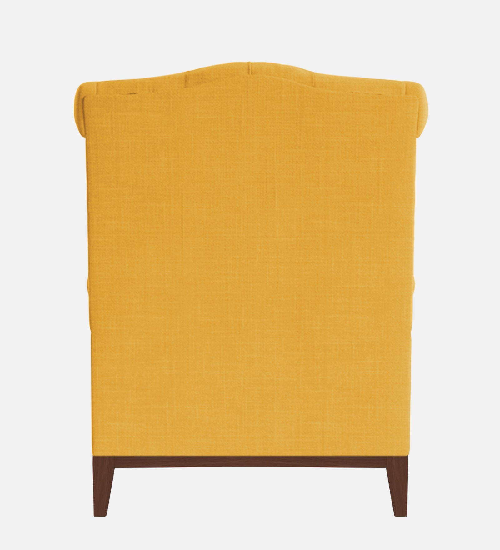 Nory Fabric Wing Chair In Bold Yellow Colour - Febonic Living