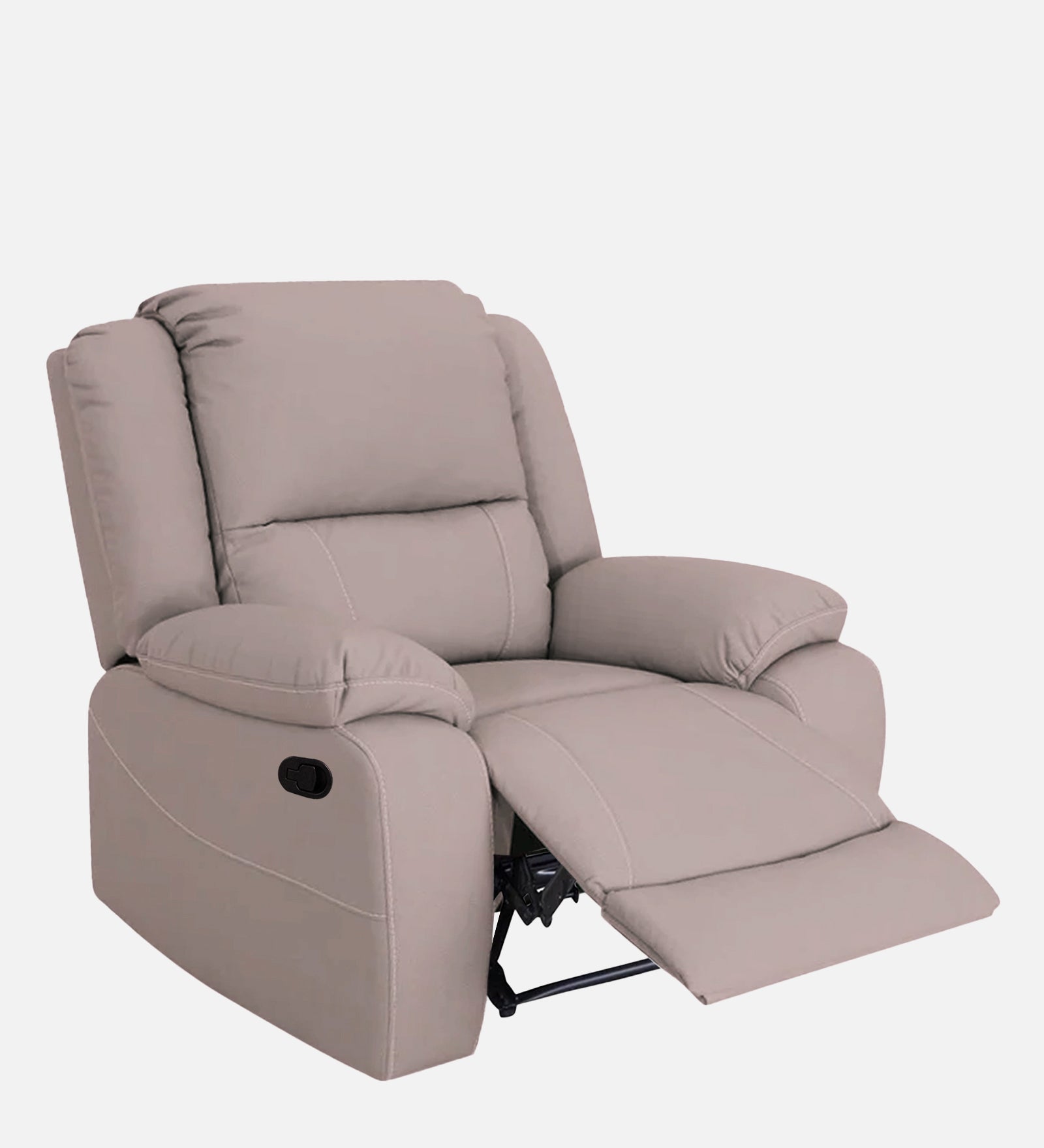 Adley Fabric 1 Seater Manual Recliner In Orchid Beige Colour - Febonic Living