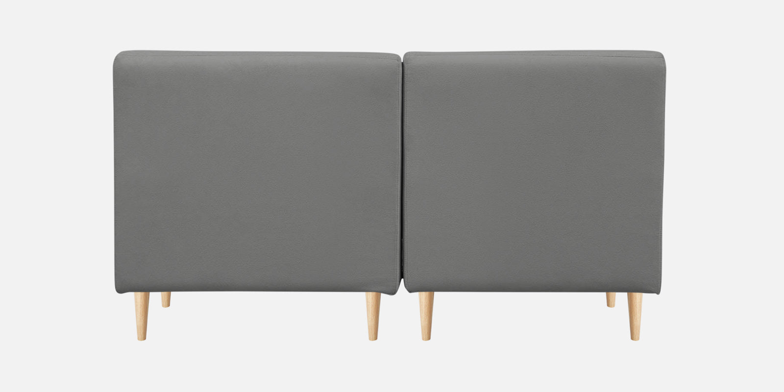 Woody Fabric 2 Seater Sofa In Smoke Grey Colour - Febonic Living