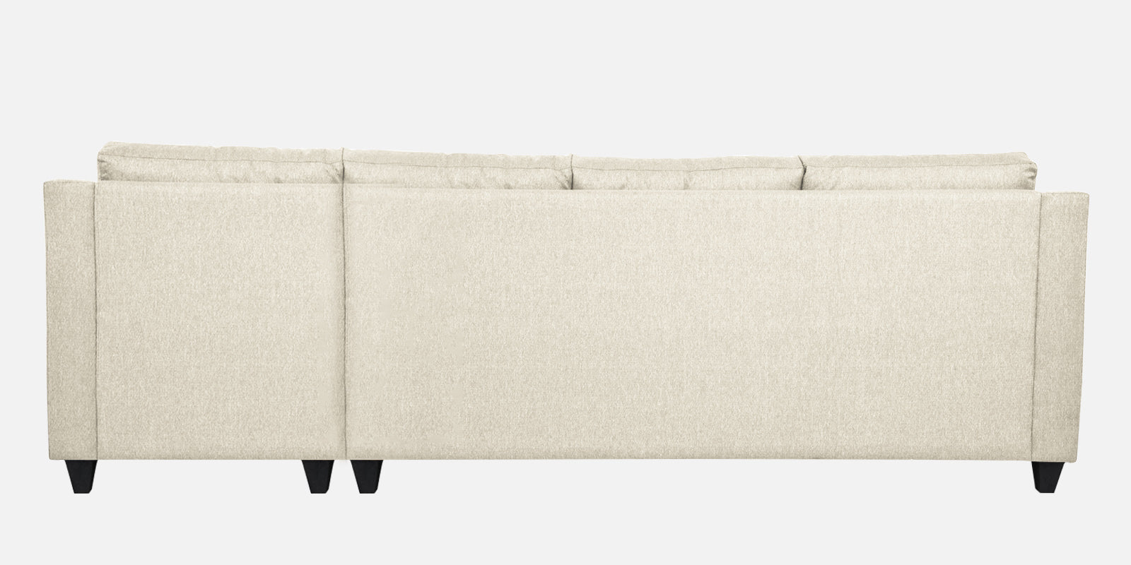 Welly Fabric LHS Sectional Sofa (3+Lounger) In Ivoery Cream Colour - Febonic Living