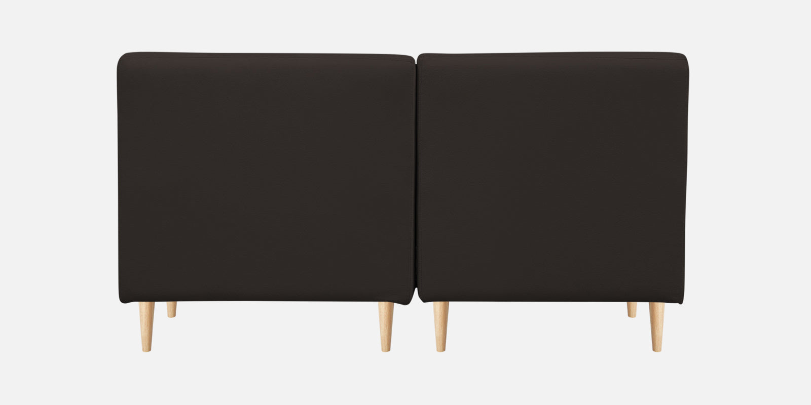Woody Fabric 2 Seater Sofa In Coal Brown Colour - Febonic Living