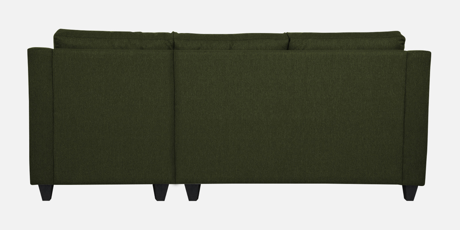 Welly Fabric LHS Sectional Sofa (2+Lounger) In Olive Green Colour - Febonic Living