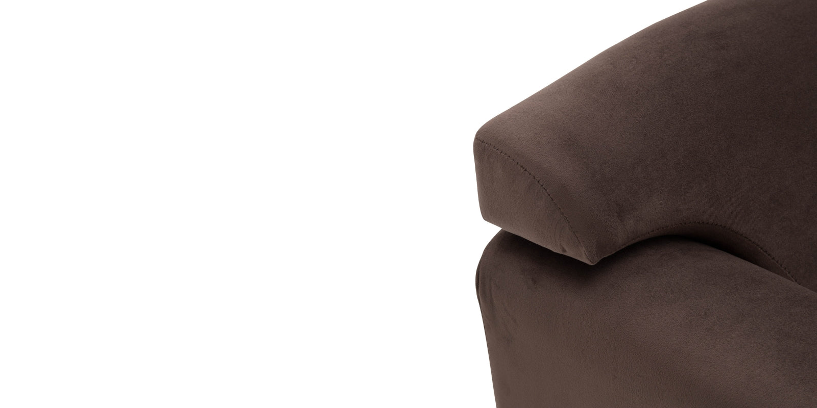 Happy Velvet 3 Seater Sofa In Mocha Brown Colour - Febonic Living