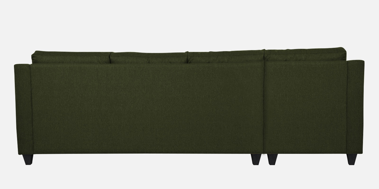 Welly Fabric RHS Sectional Sofa (3+Lounger) In Olive Green Colour - Febonic Living