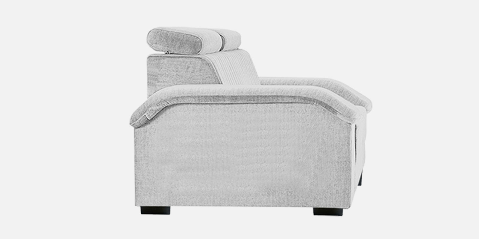 Draco Fabric 3 Seater Sofa In Lit Grey Colour