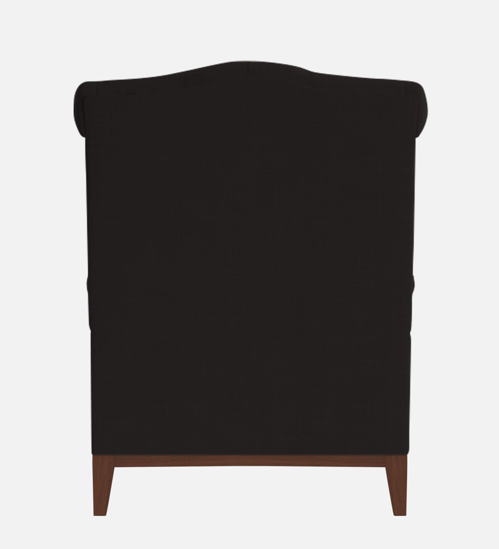 Nory Fabric Wing Chair In Cara Brown Colour - Febonic Living