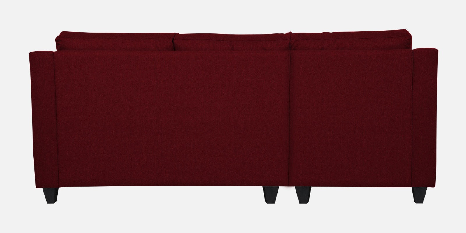 Welly Fabric RHS Sectional Sofa (2+Lounger) In Ruby Red Colour - Febonic Living