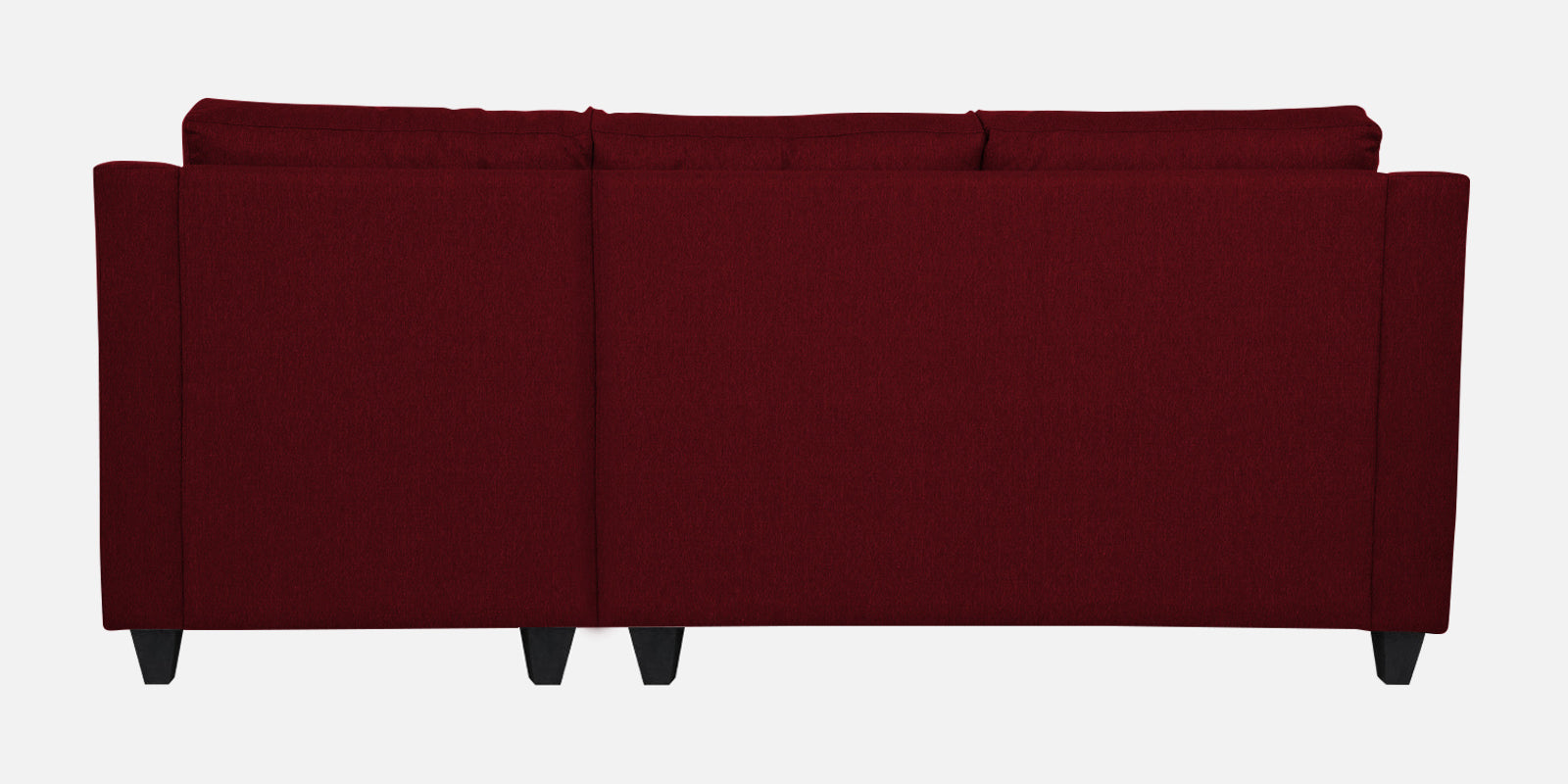 Welly Fabric LHS Sectional Sofa (2+Lounger) In Ruby Red Colour - Febonic Living