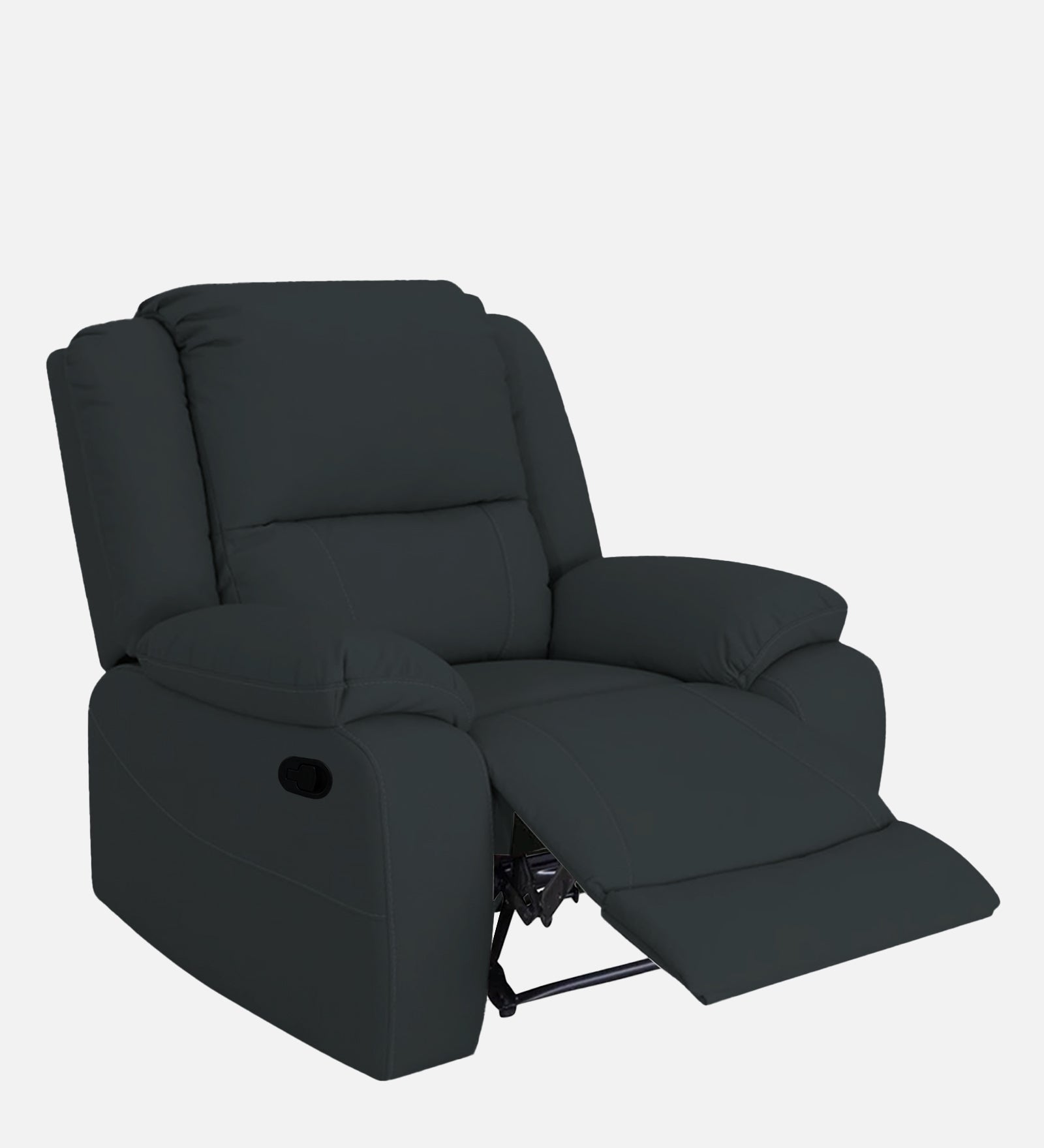 Adley Fabric 1 Seater Manual Recliner In Duby Grey Colour - Febonic Living