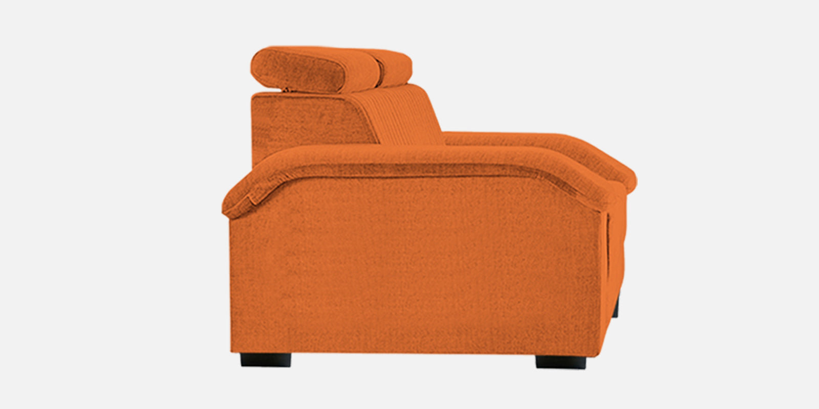 Draco Fabric 2 Seater Sofa In Vivid Orange Colour - Febonic Living