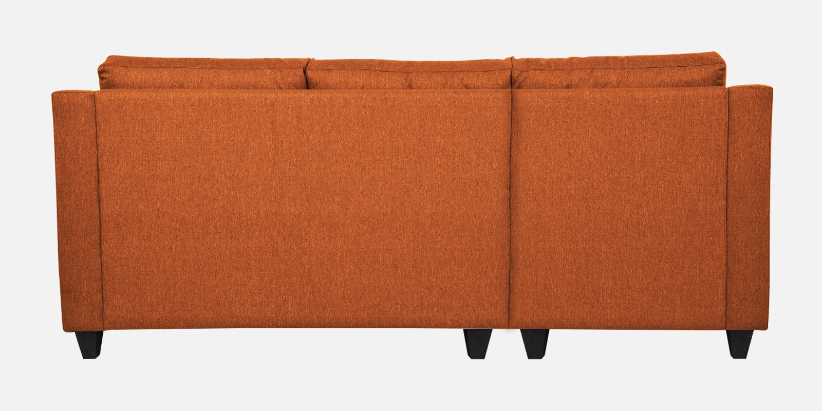 Welly Fabric RHS Sectional Sofa (2+Lounger) In Vivid Orange Colour - Febonic Living