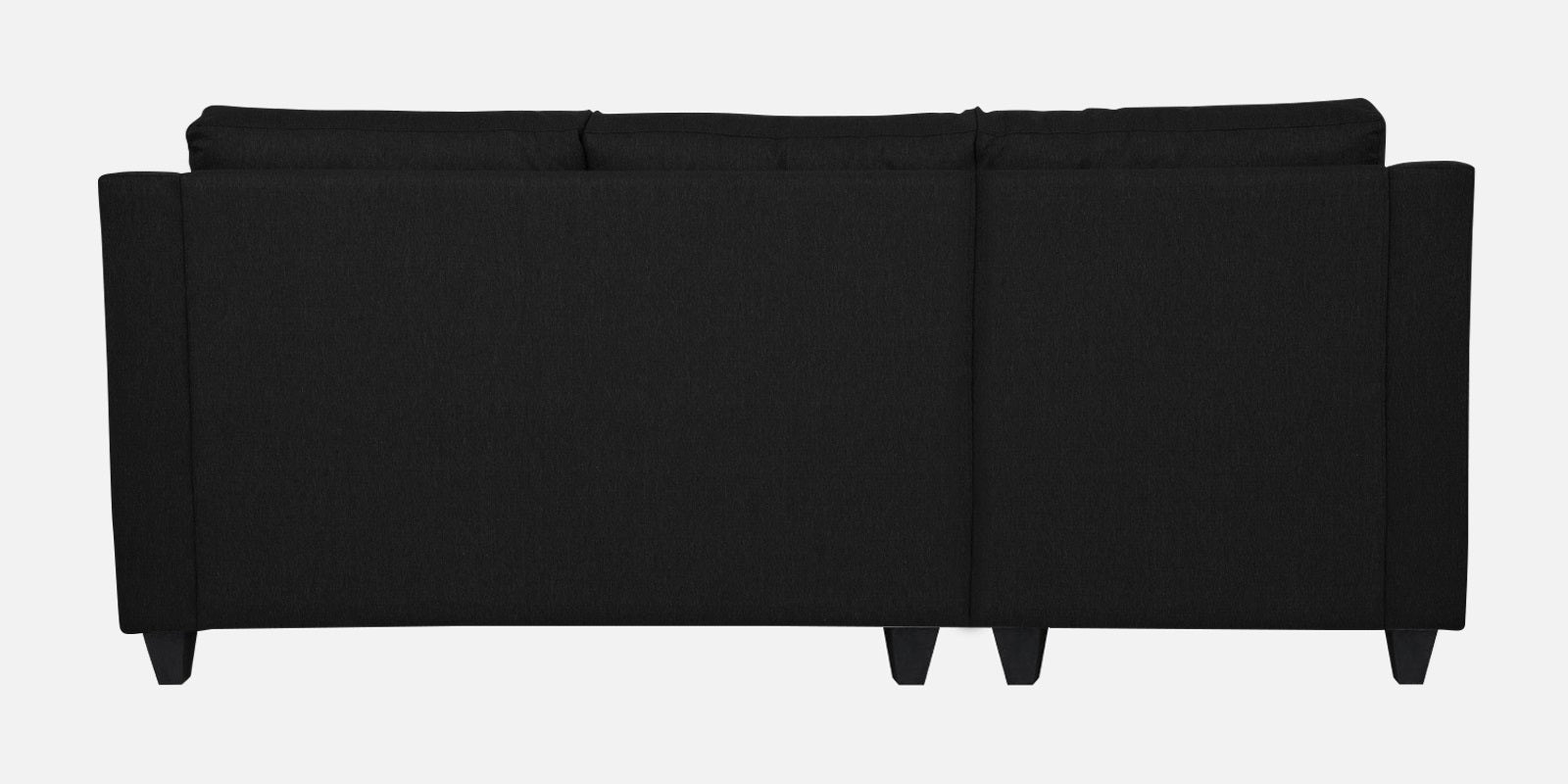 Welly Fabric RHS Sectional Sofa (2+Lounger) In Zed Black Colour - Febonic Living
