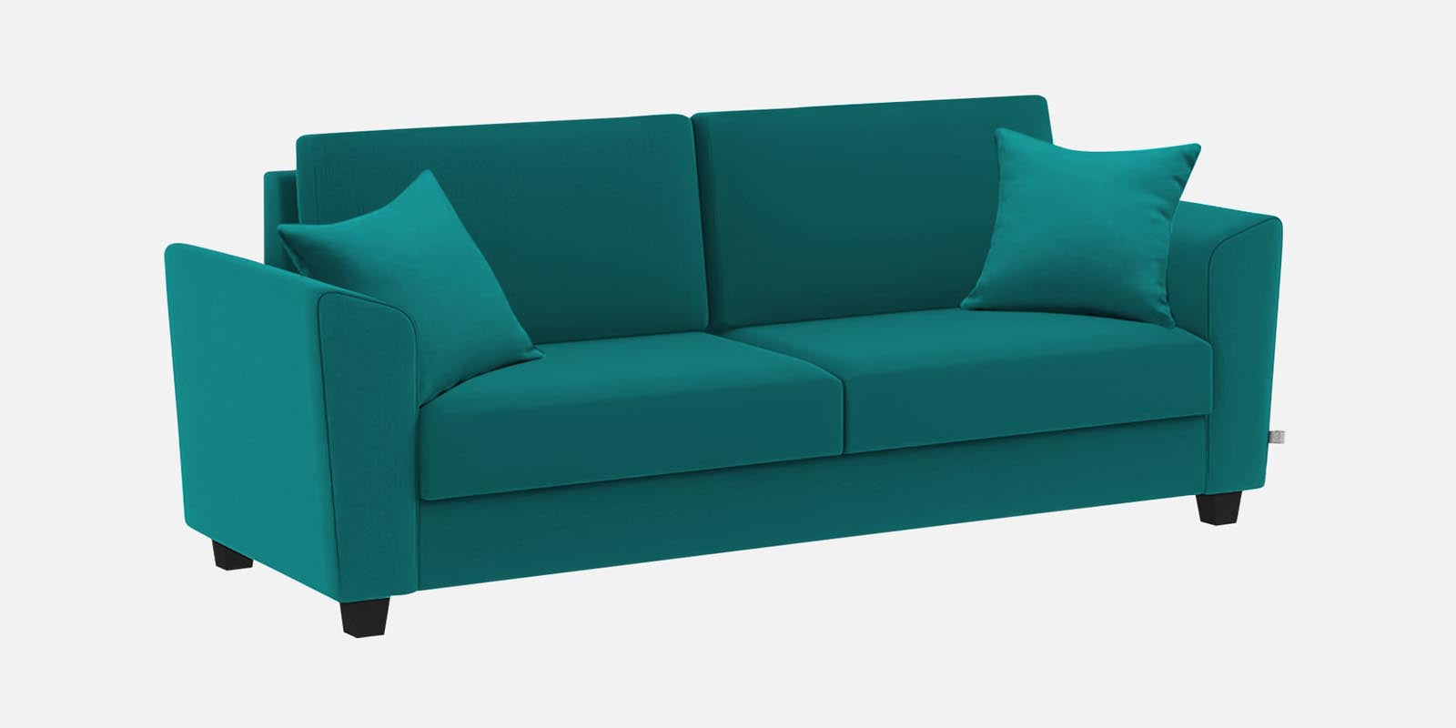 Daku Fabric 3 Seater Sofa In Sea Green Colour - Febonic Living