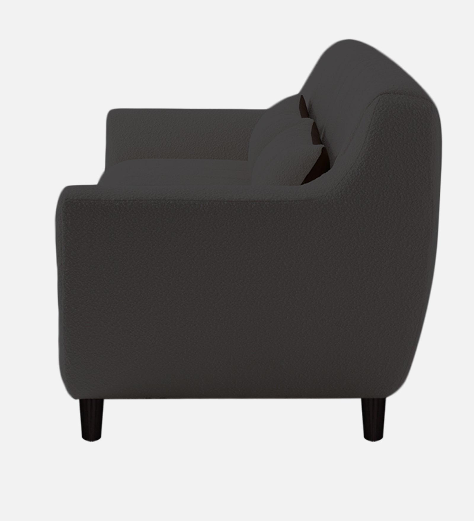 Nesco Boucle Fabric 1 Seater Sofa In Avio Grey Colour - Febonic Living