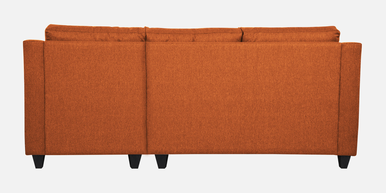 Welly Fabric LHS Sectional Sofa (2+Lounger) In Vivid Orange Colour - Febonic Living