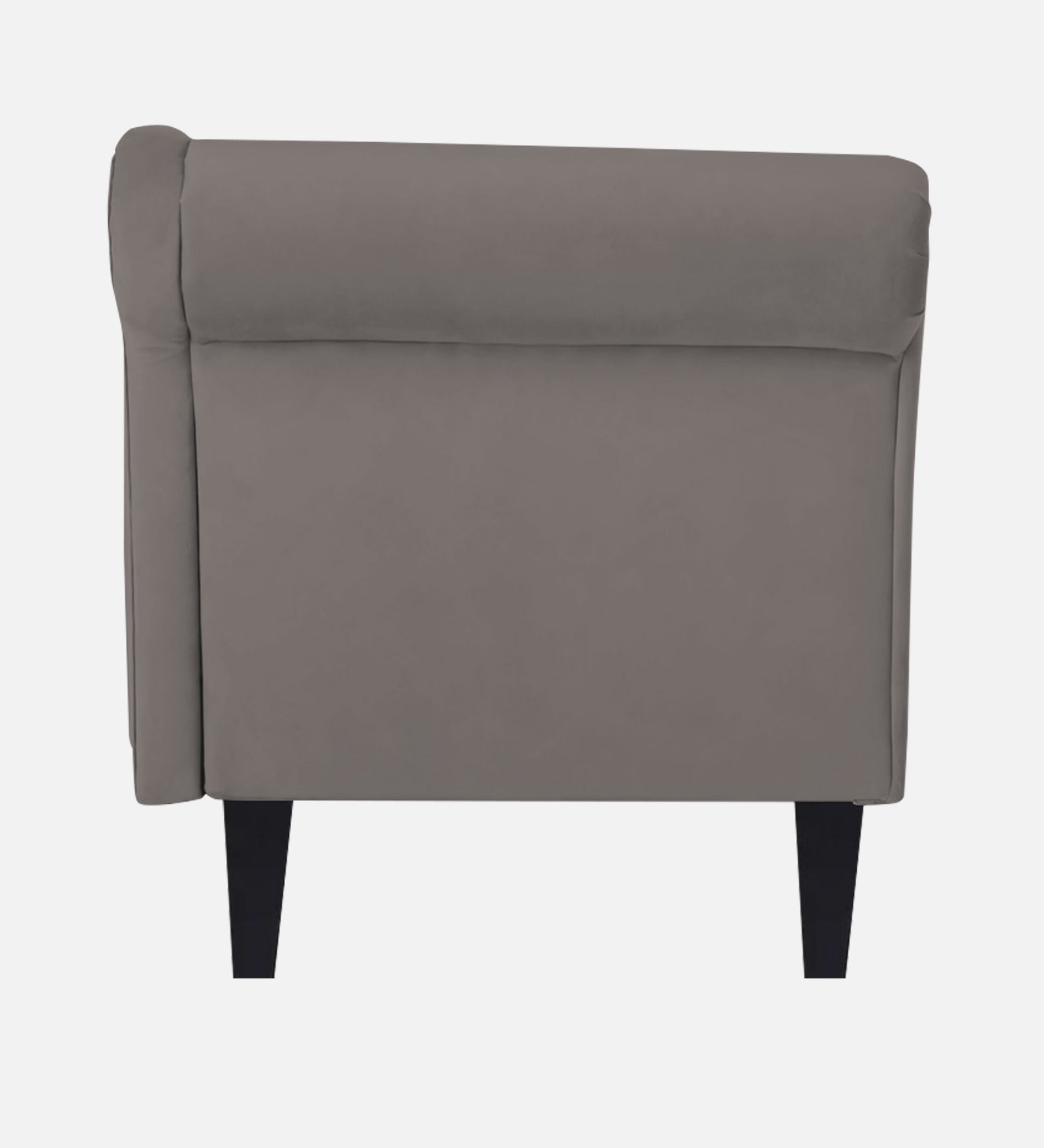 Rana Velvet RHS Chaise Lounger In Pearl Grey Colour - Febonic Living