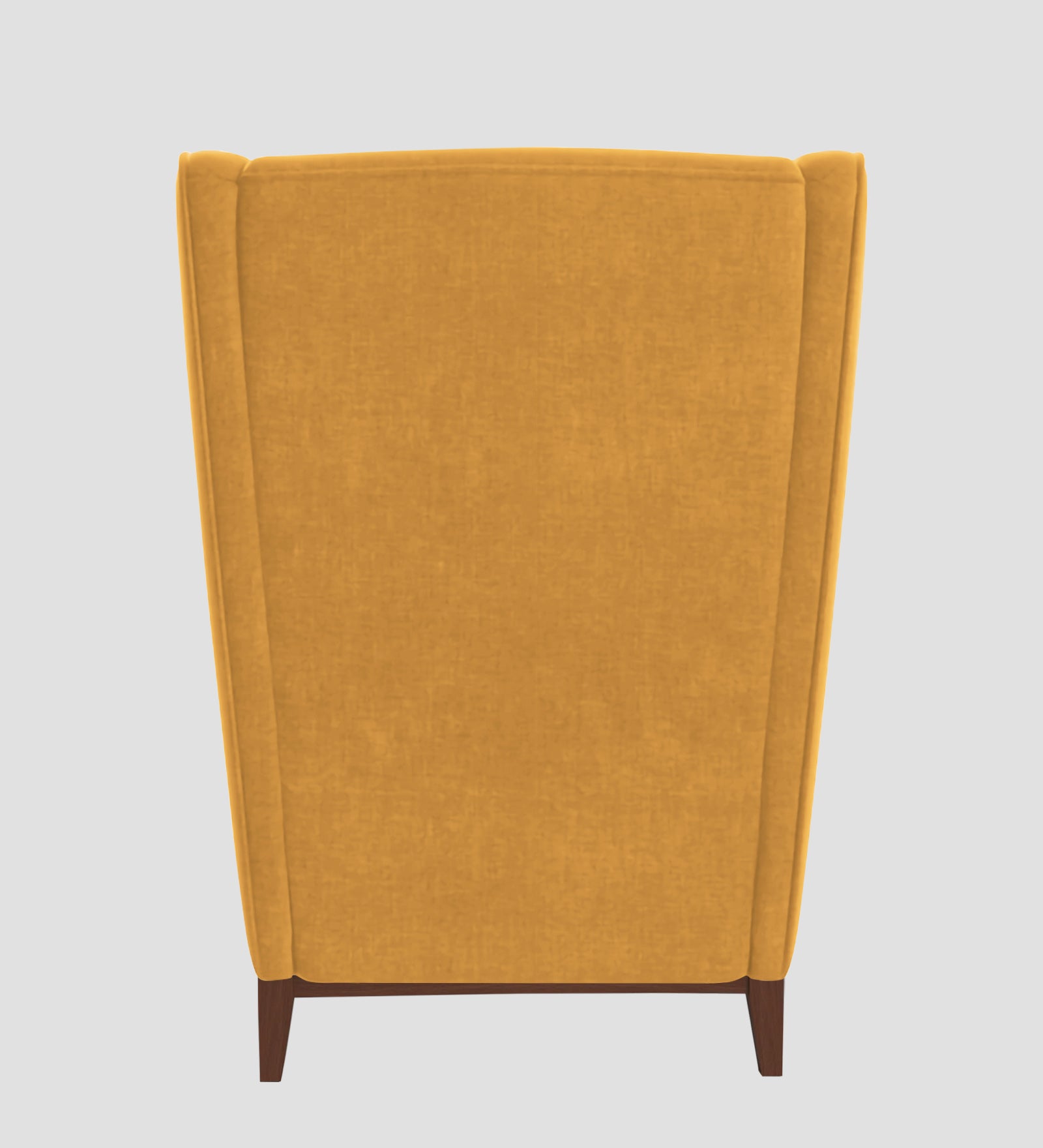 Suri Velvet Wing Chair In Turmeric yellow Colour - Febonic Living