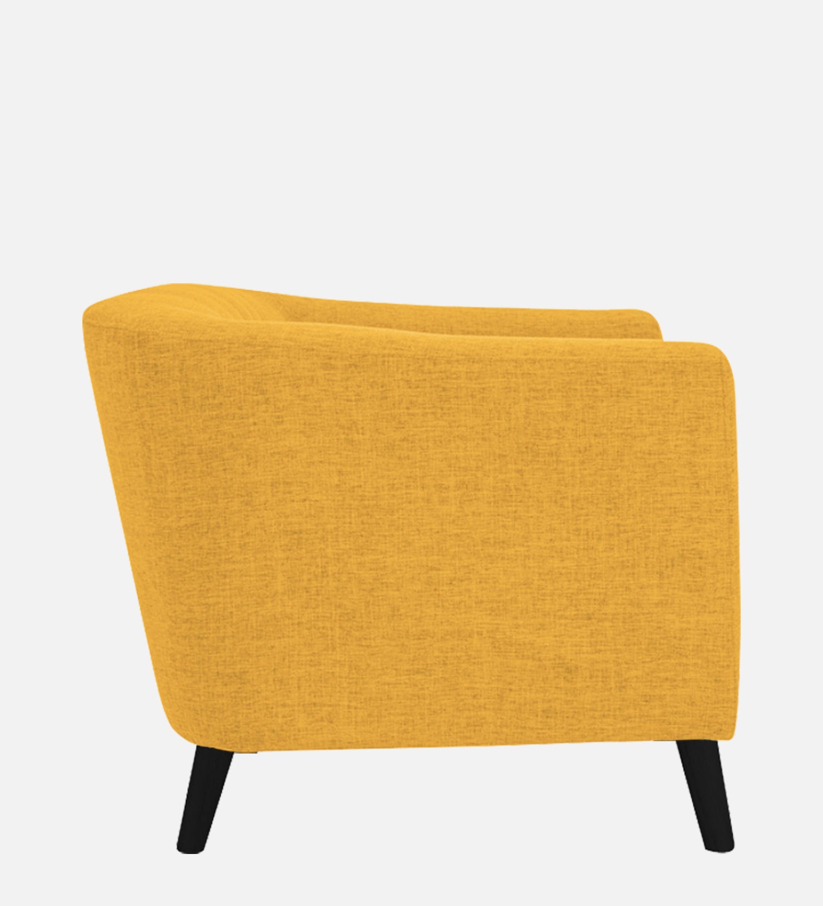 Casper Fabric 1 Seater Sofa In Bold Yellow Colour - Febonic Living