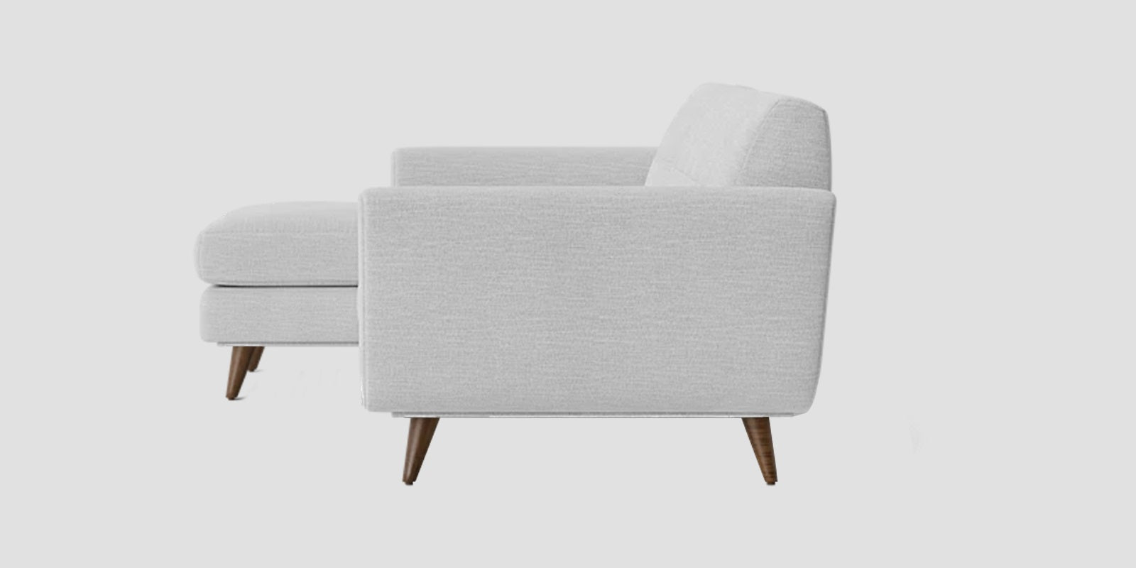 Jasmin Fabric RHS Sectional Sofa (3+ Lounger) In Lit Grey Colour - Febonic Living