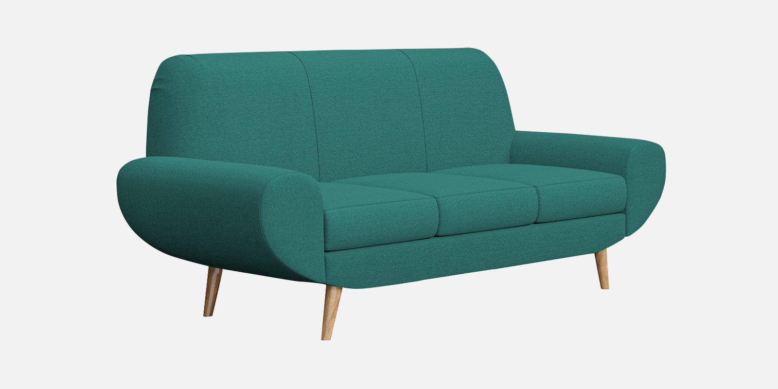 Jessy Fabric 3 Seater Sofa In Sea Green Colour - Febonic Living