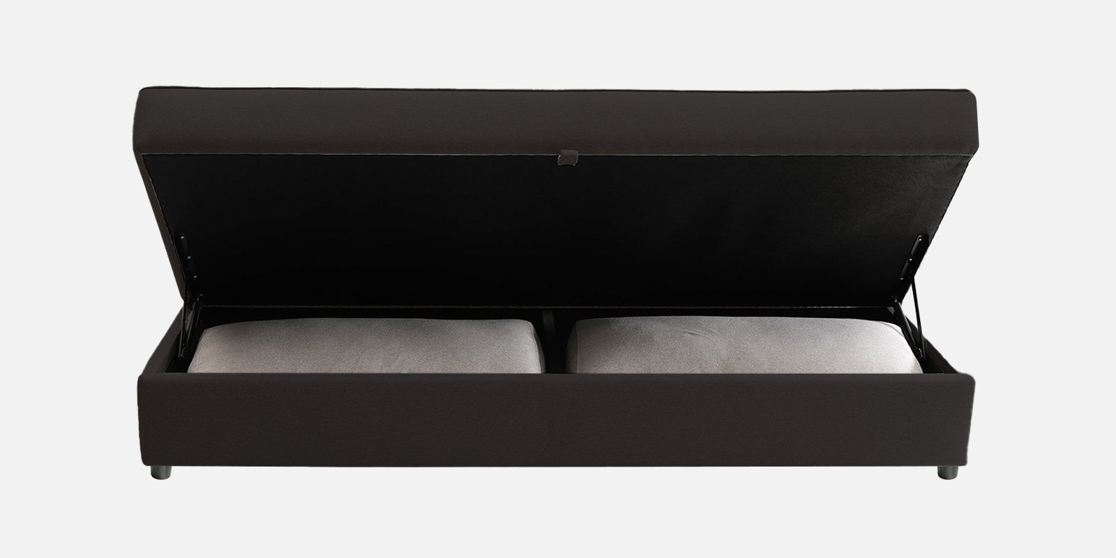 Vito Fabric Day Bed In Maba Grey Colour With Storage - Febonic Living