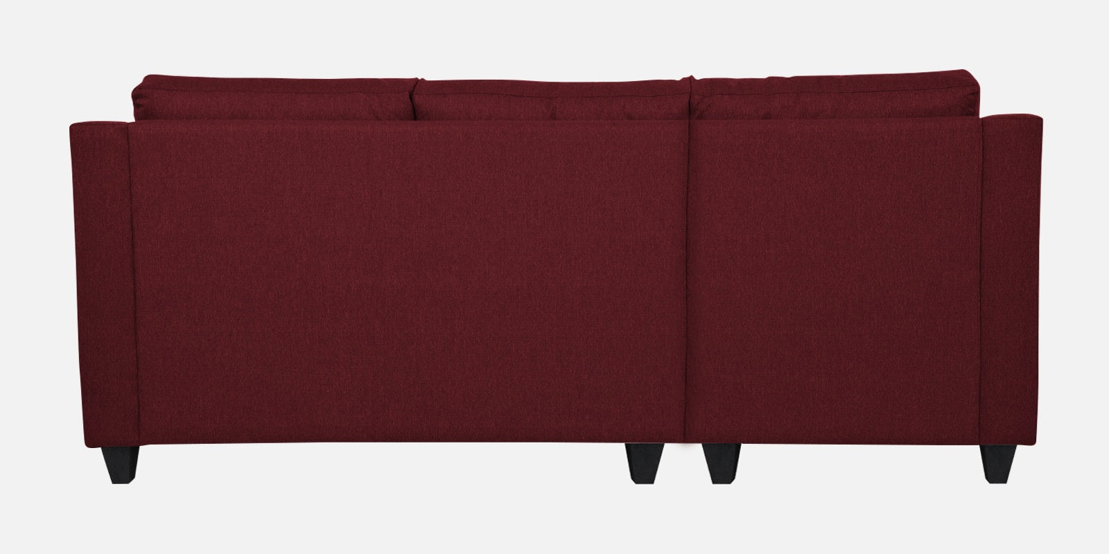 Welly Fabric RHS Sectional Sofa (2+Lounger) In Blood Maroon Colour - Febonic Living