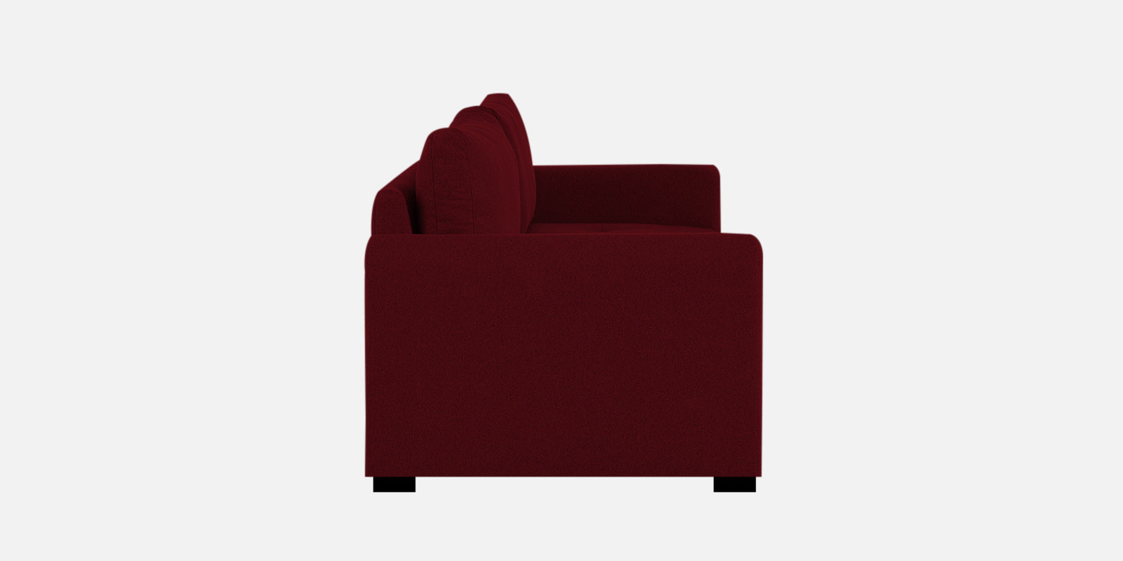 Sigma Fabric 2 Seater Sofa In Ruby Red Colour