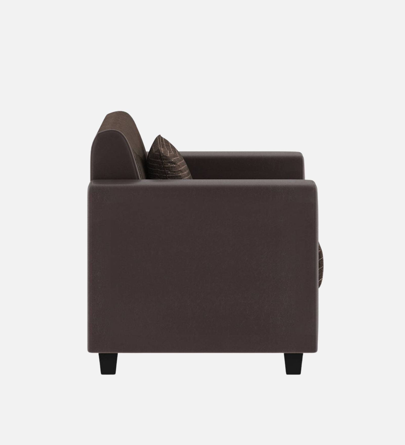 Baley Fabric 1 Seater Sofa in Lama Brown Colour