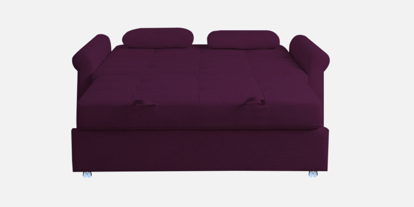 Fornia Fabric 3 Seater Pull Out Sofa Cum Bed In Greek Purple Colour - Febonic Living