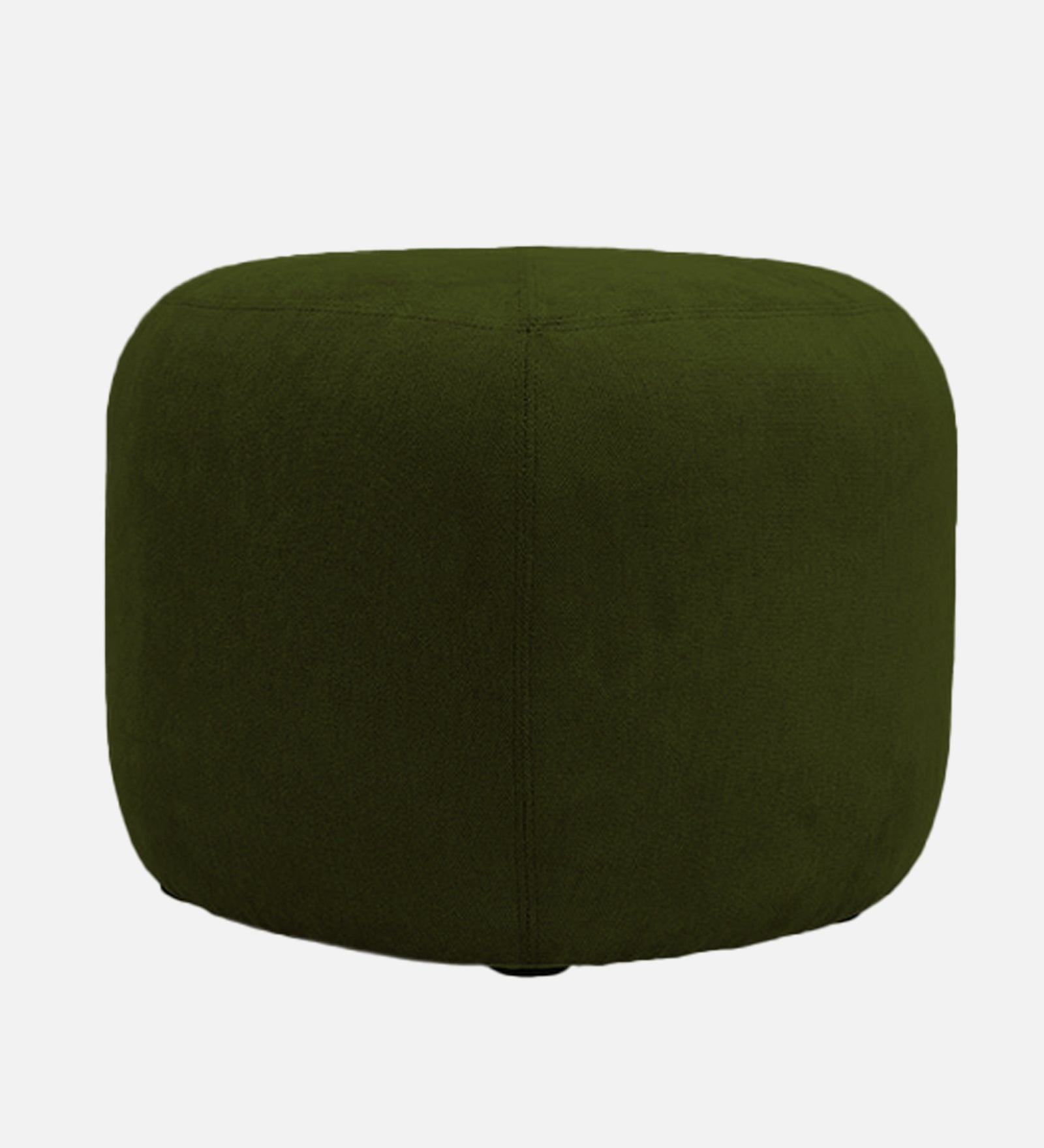 Keori Fabric Pouffe In Olive Green Colour - Febonic Living