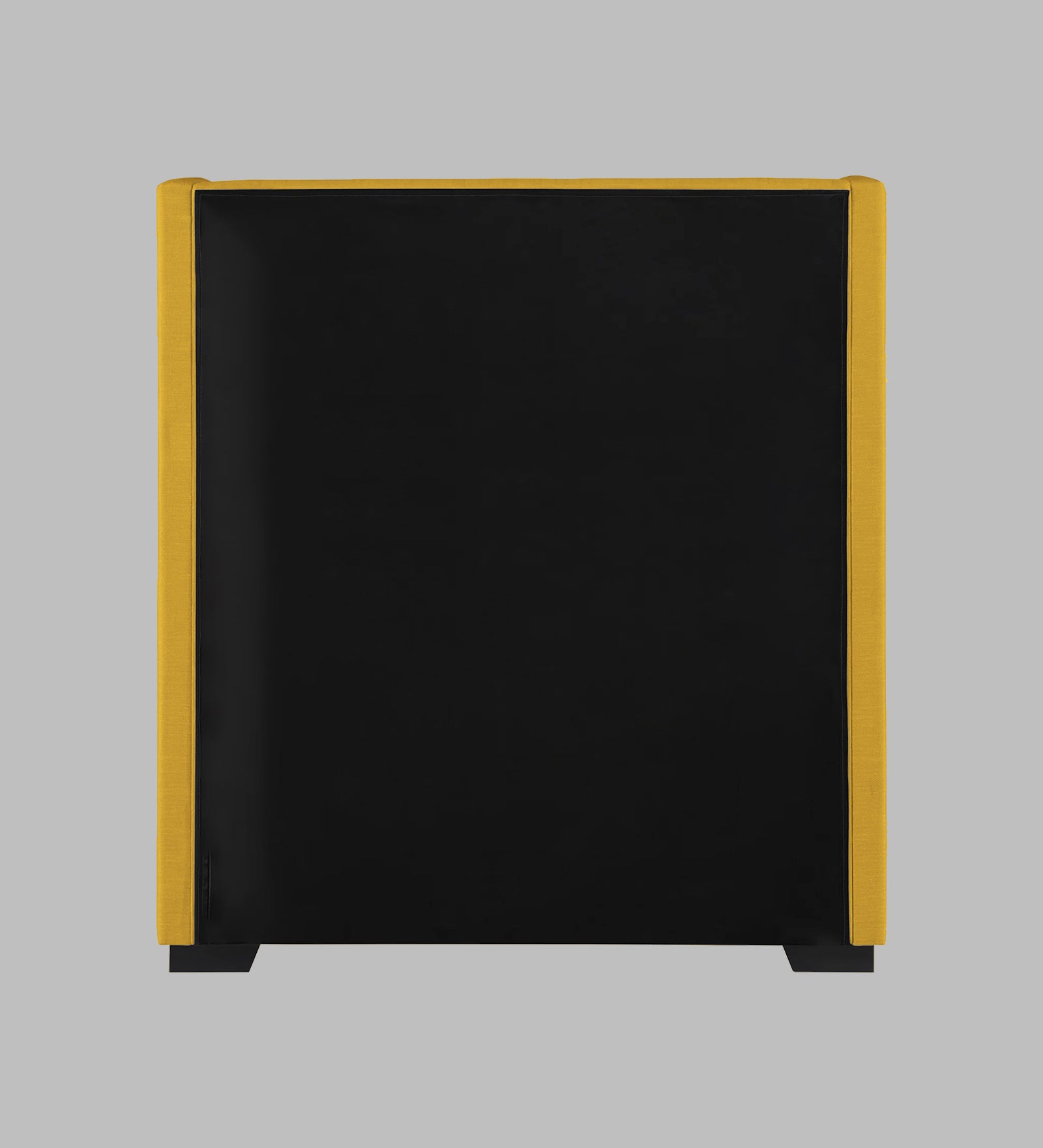 Kirby Fabric Upholstered Single Bed in Bold Yellow Colour - Febonic Living