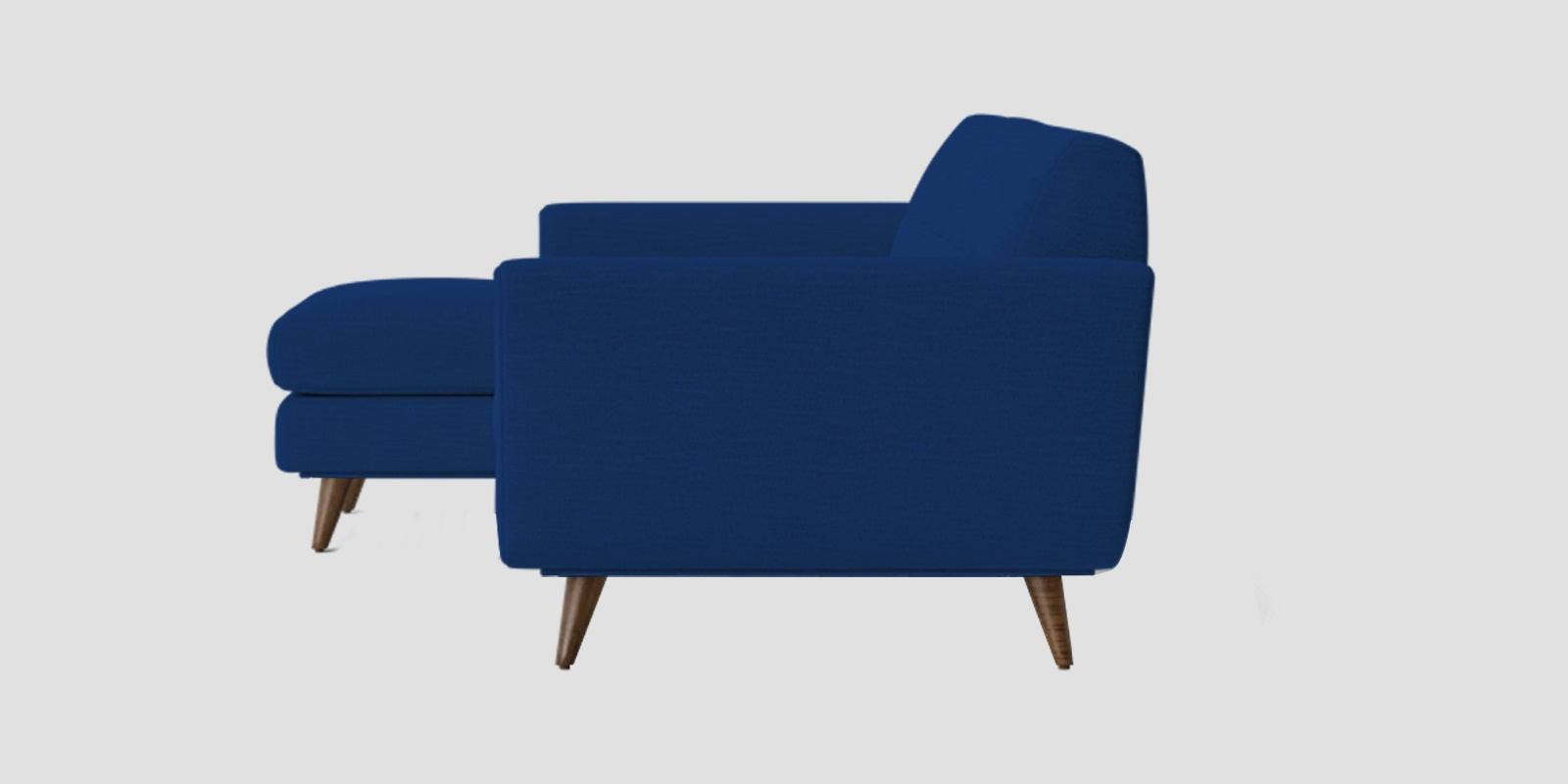Jasmin Fabric RHS (3+ Lounger) Sectional Sofa (3+ Lounger) In Royal Blue Colour - Febonic Living