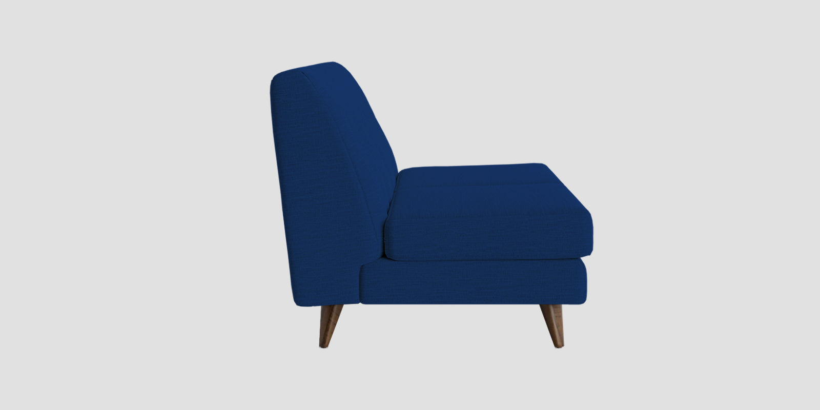 Jasmin Fabric 2 Seater Armless Sofa In Royal Blue Colour - Febonic Living