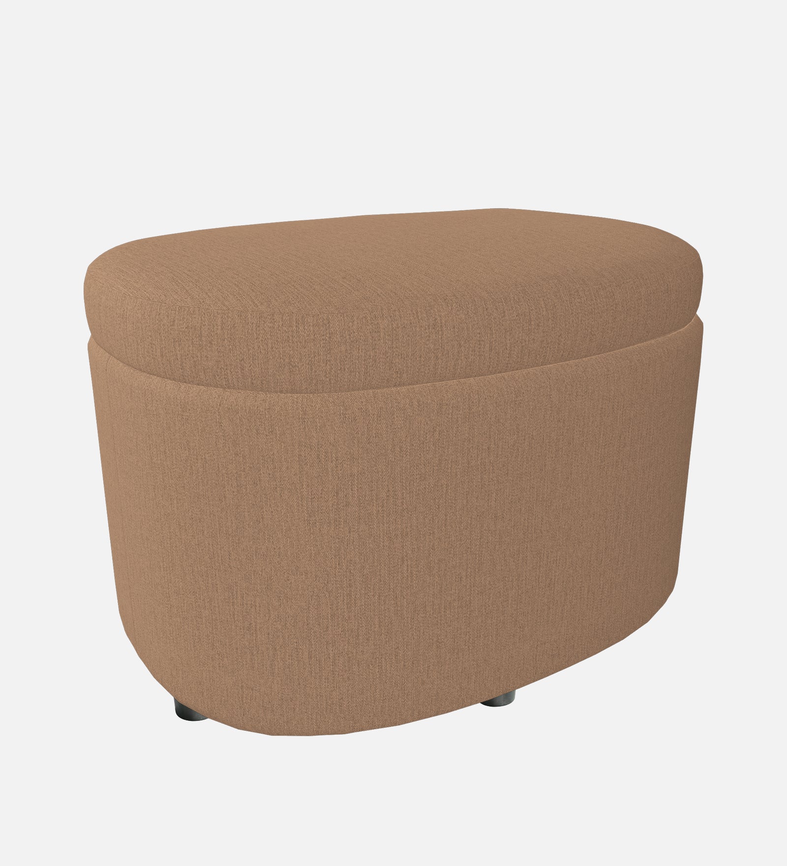 Ruggy Fabric Storage Ottoman in Cookie Beige Colour - Febonic Living