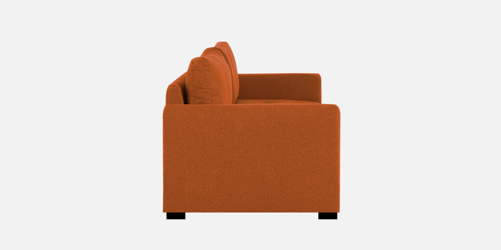 Sigma Fabric 2 Seater Sofa In Vivid Orange Colour - Febonic Living