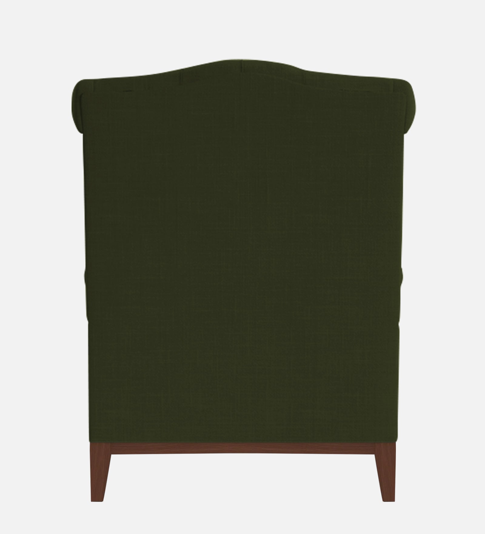 Nory Fabric Wing Chair In Olive Green Colour - Febonic Living