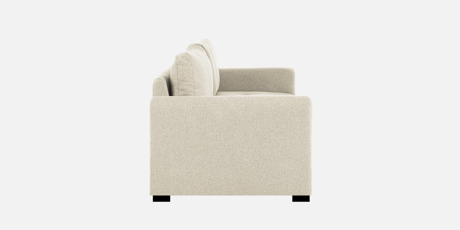 Sigma Fabric 2 Seater Sofa In Ivory Cream Colour - Febonic Living